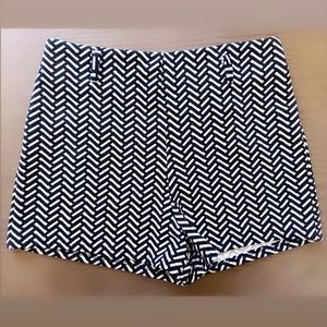 🖤Black & White Chevron Textured HighWaistShorts🖤